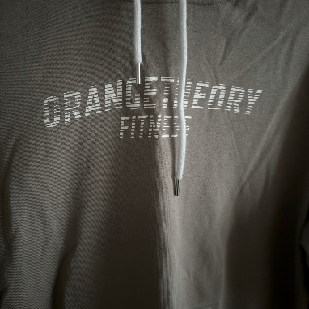 Orangetheory Fitness Grey Hoodie Sweatshirt with Pockets